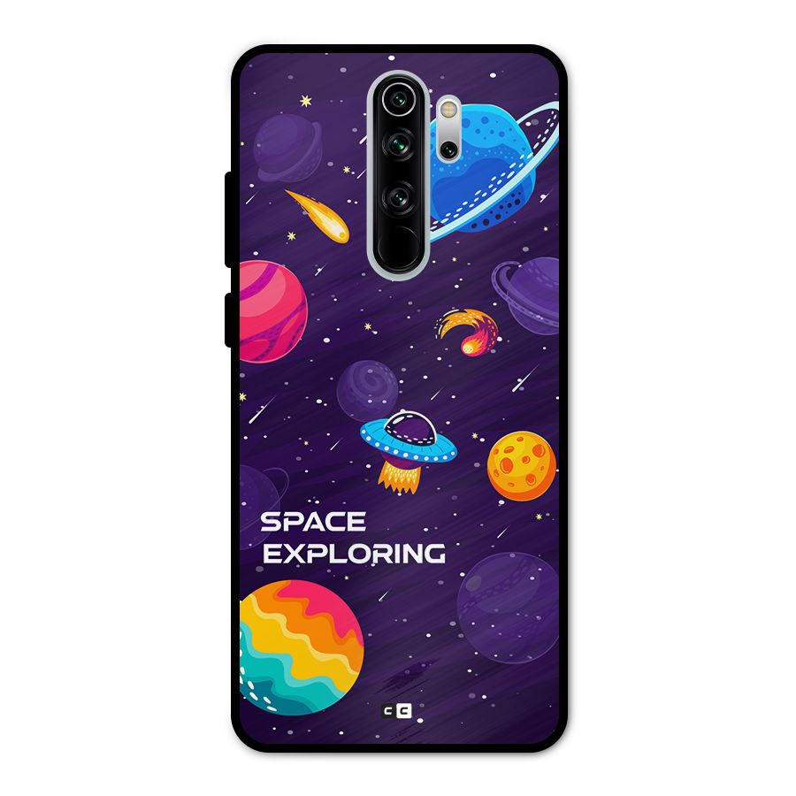 Space Exploring Metal Back Case for Redmi Note 8 Pro