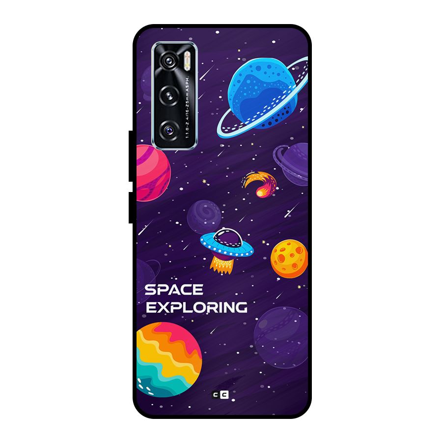 Space Exploring Metal Back Case for Vivo V20 SE