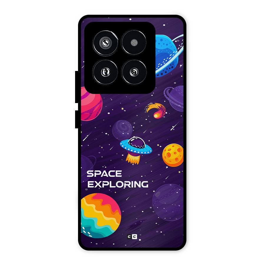 Space Exploring Metal Back Case for Xiaomi 14 Pro