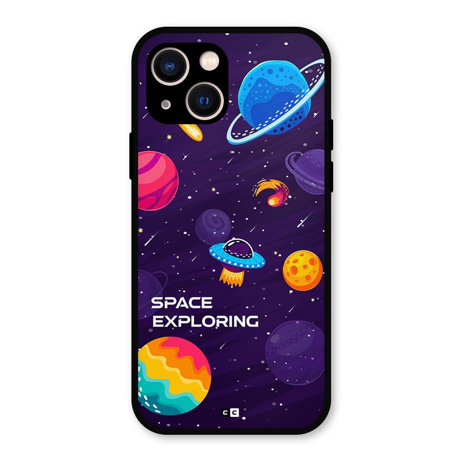 Space Exploring Metal Back Case for iPhone 13