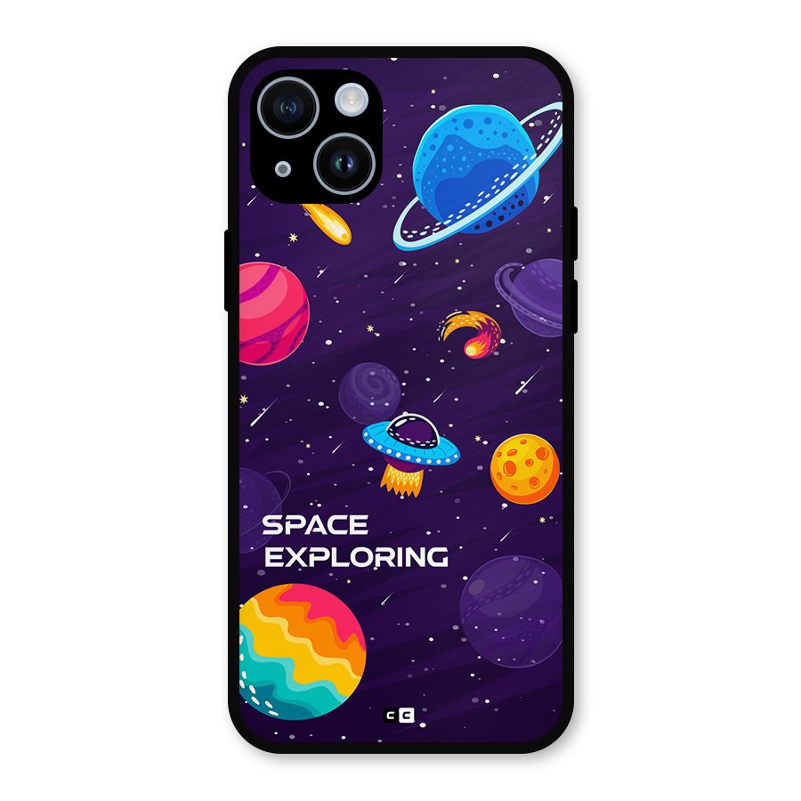 Space Exploring Metal Back Case for iPhone 14