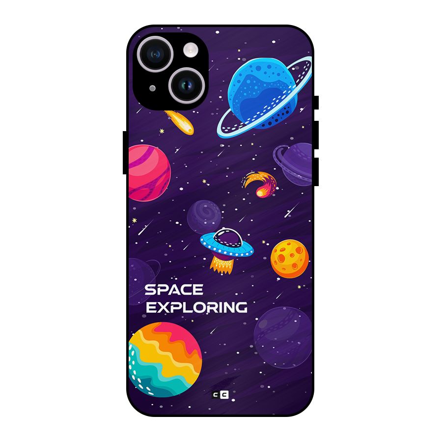 Space Exploring Metal Back Case for iPhone 14 Plus