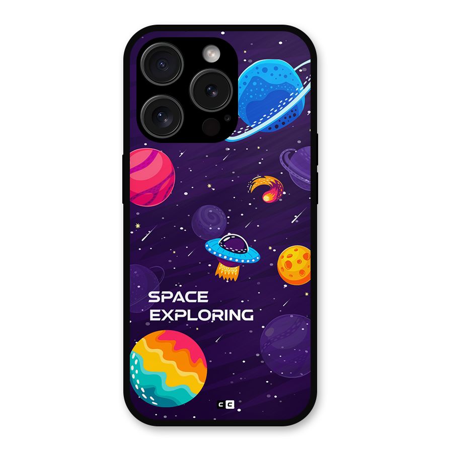 Space Exploring Metal Back Case for iPhone 15 Pro