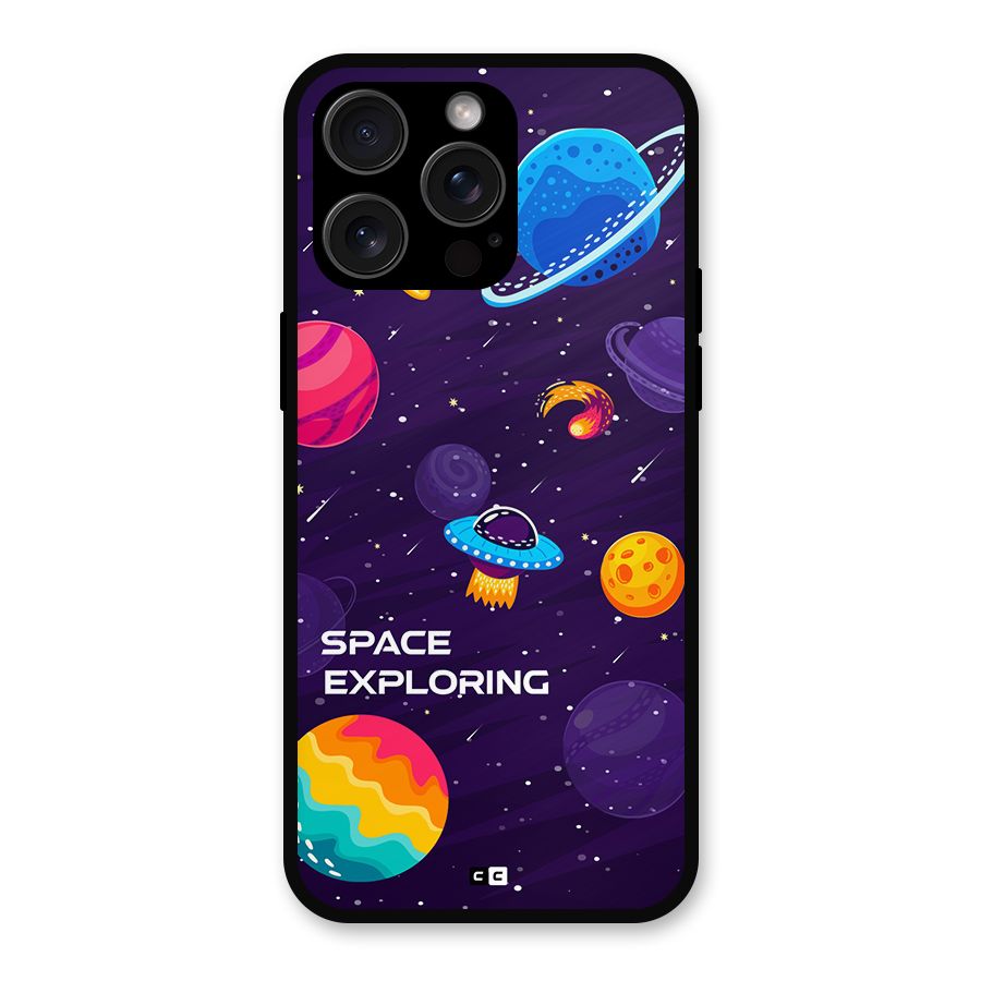 Space Exploring Metal Back Case for iPhone 15 Pro Max