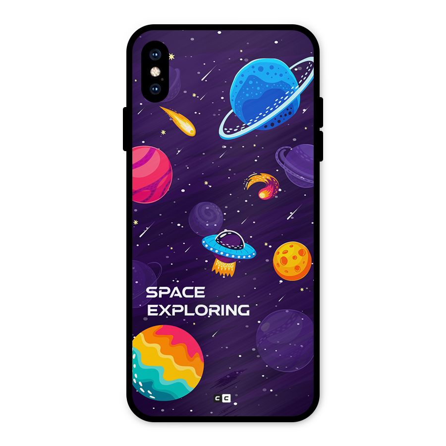 Space Exploring Metal Back Case for iPhone XS Max