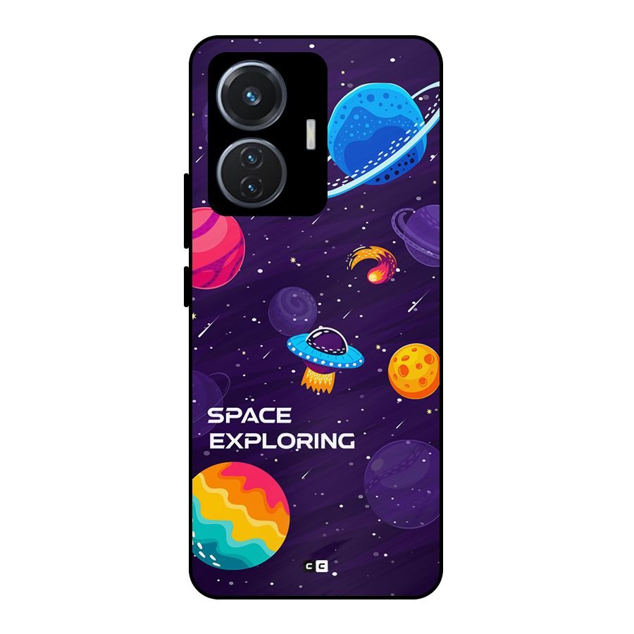Space Exploring Metal Back Case for iQOO Z6 44W