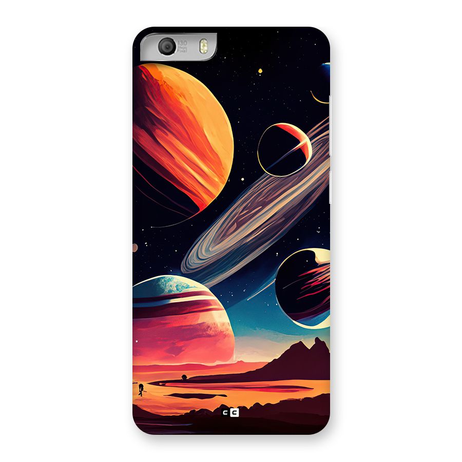 Space Planets Back Case for Canvas Knight 2