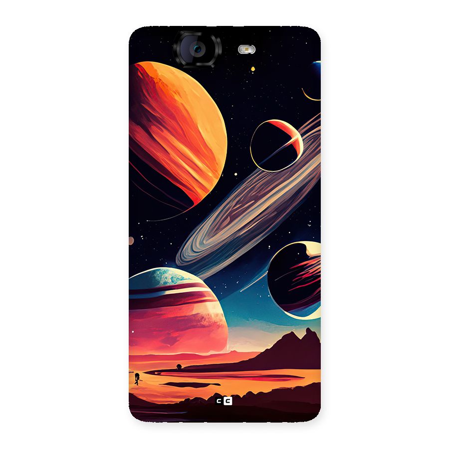 Space Planets Back Case for Canvas Knight A350