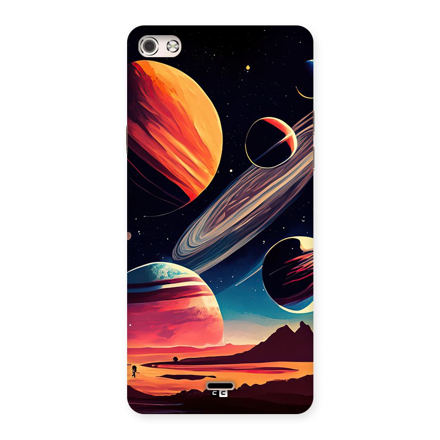 Space Planets Back Case for Canvas Silver 5
