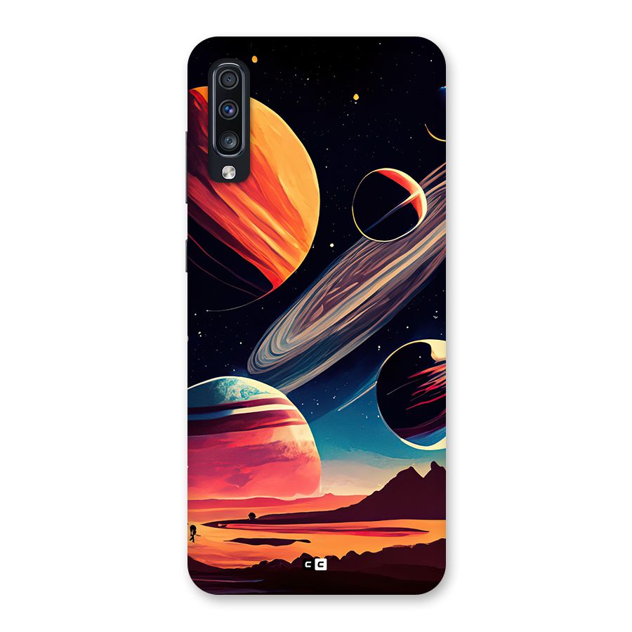 Space Planets Back Case for Galaxy A70
