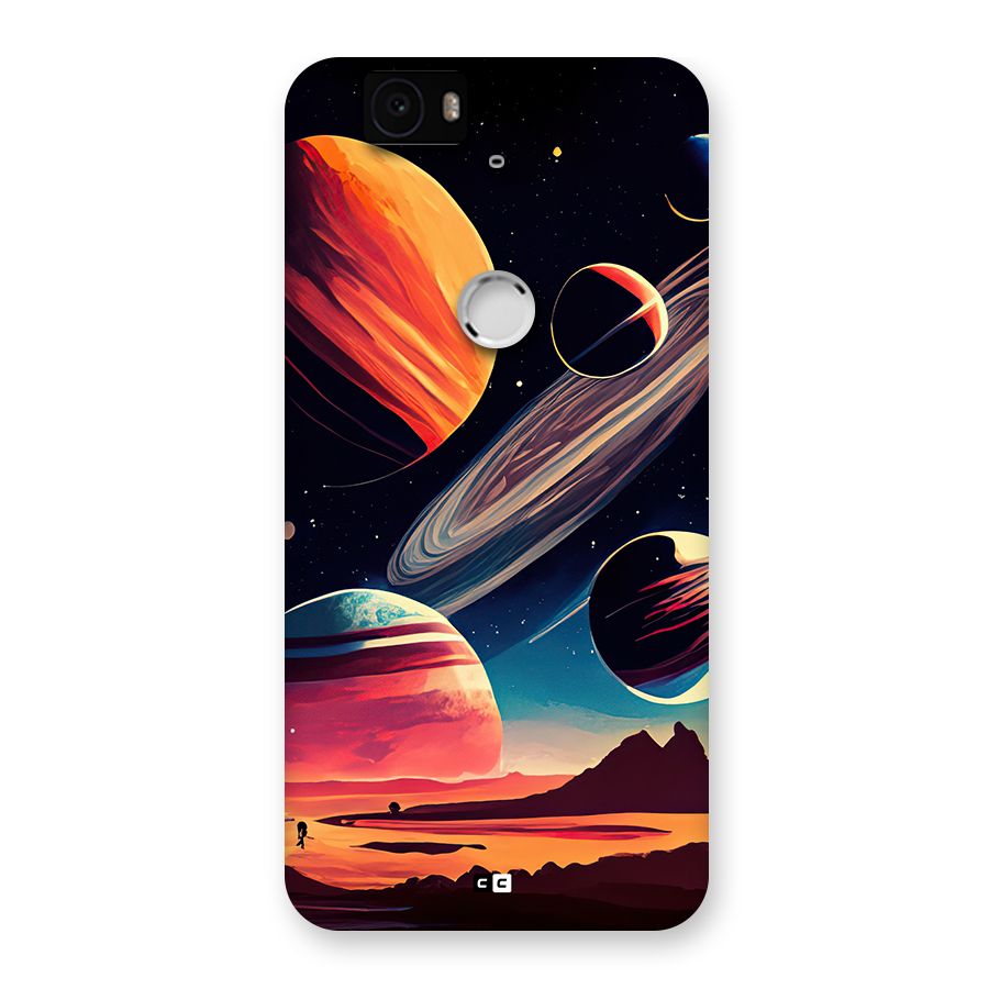 Space Planets Back Case for Google Nexus 6P