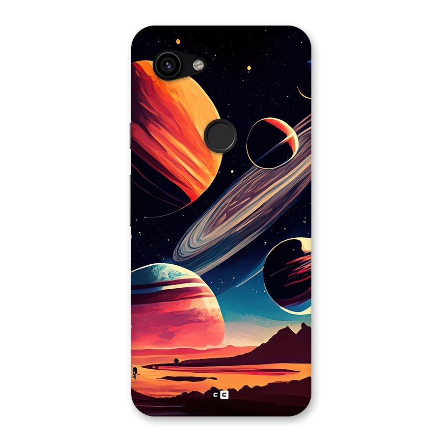 Space Planets Back Case for Google Pixel 3a