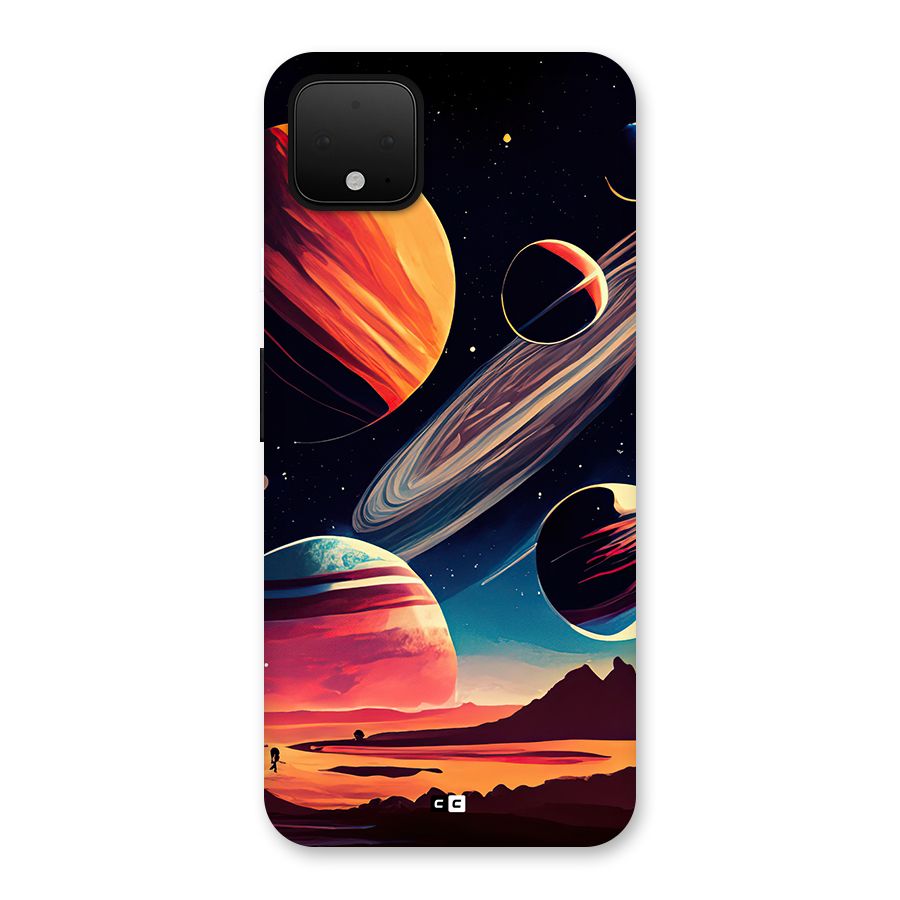 Space Planets Back Case for Google Pixel 4 XL
