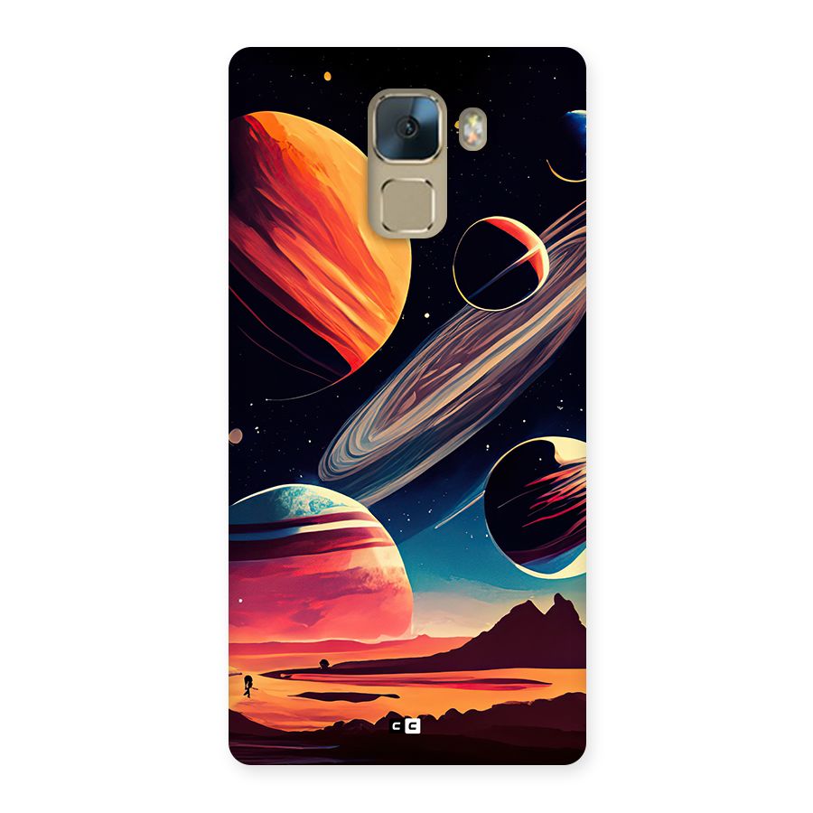 Space Planets Back Case for Honor 7