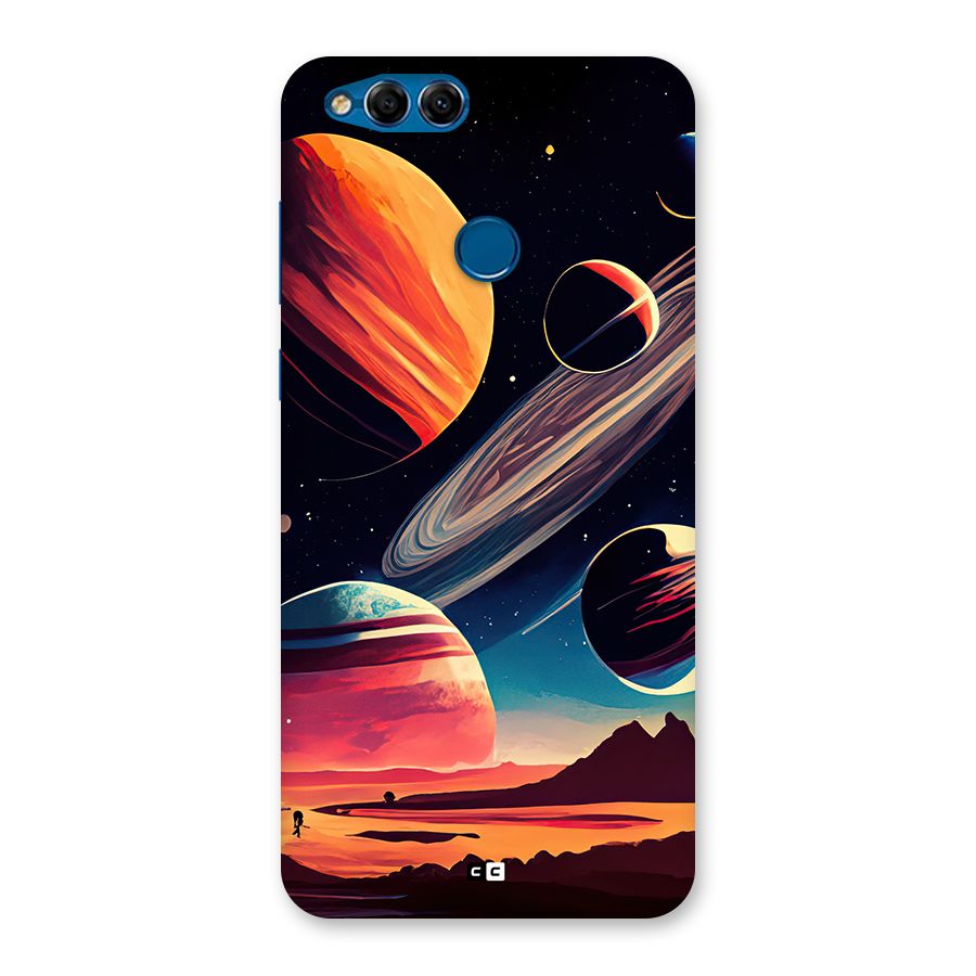Space Planets Back Case for Honor 7X