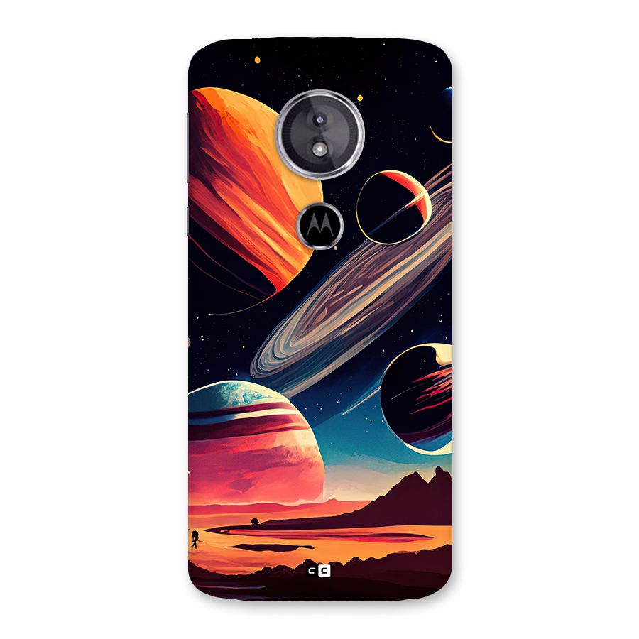 Space Planets Back Case for Moto E5