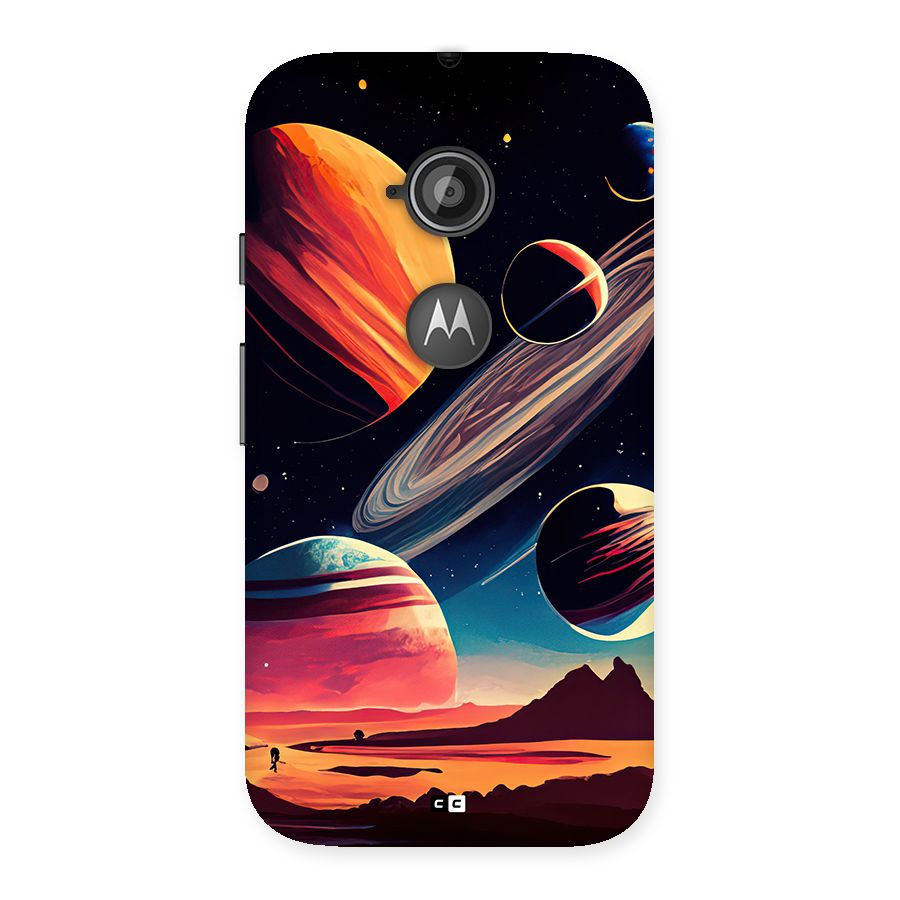 Space Planets Back Case for Moto E 2nd Gen