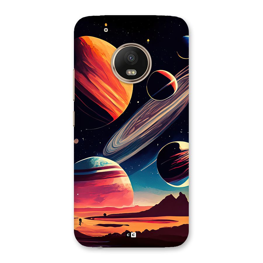 Space Planets Back Case for Moto G5 Plus