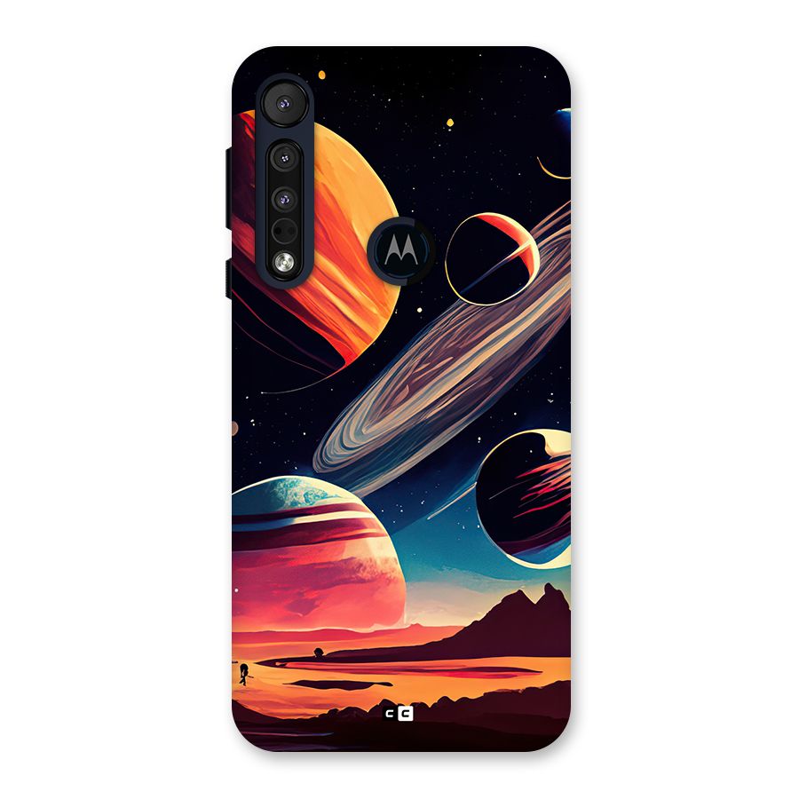 Space Planets Back Case for Motorola One Macro