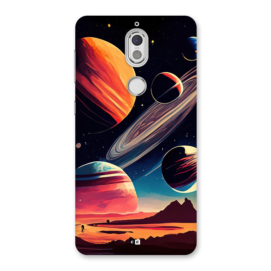 Space Planets Back Case for Nokia 7