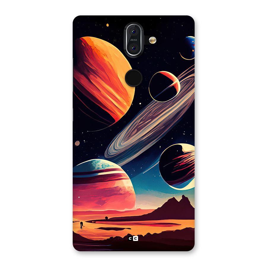 Space Planets Back Case for Nokia 8 Sirocco