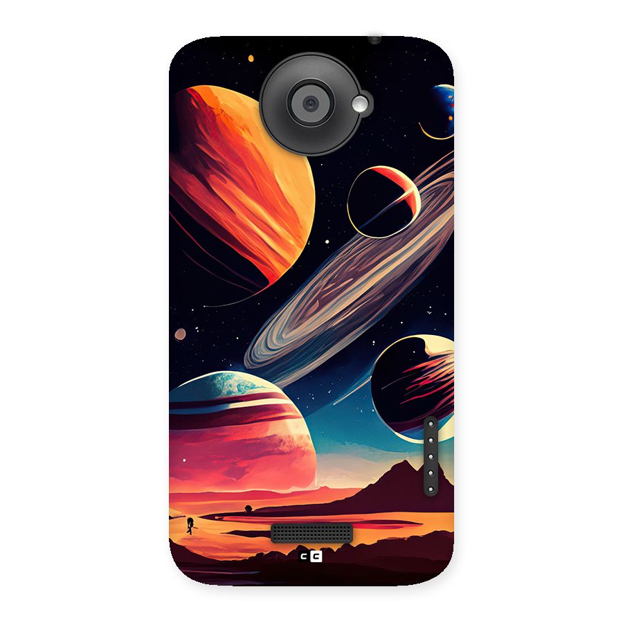 Space Planets Back Case for One X