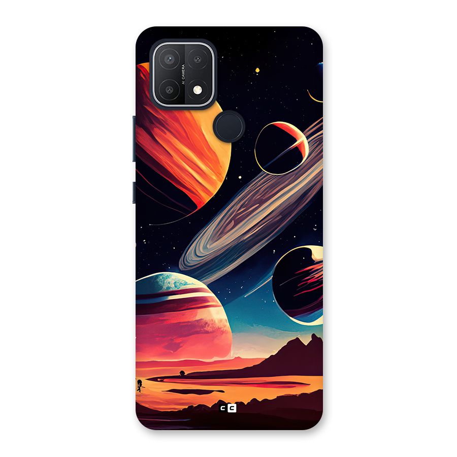 Space Planets Back Case for Oppo A15