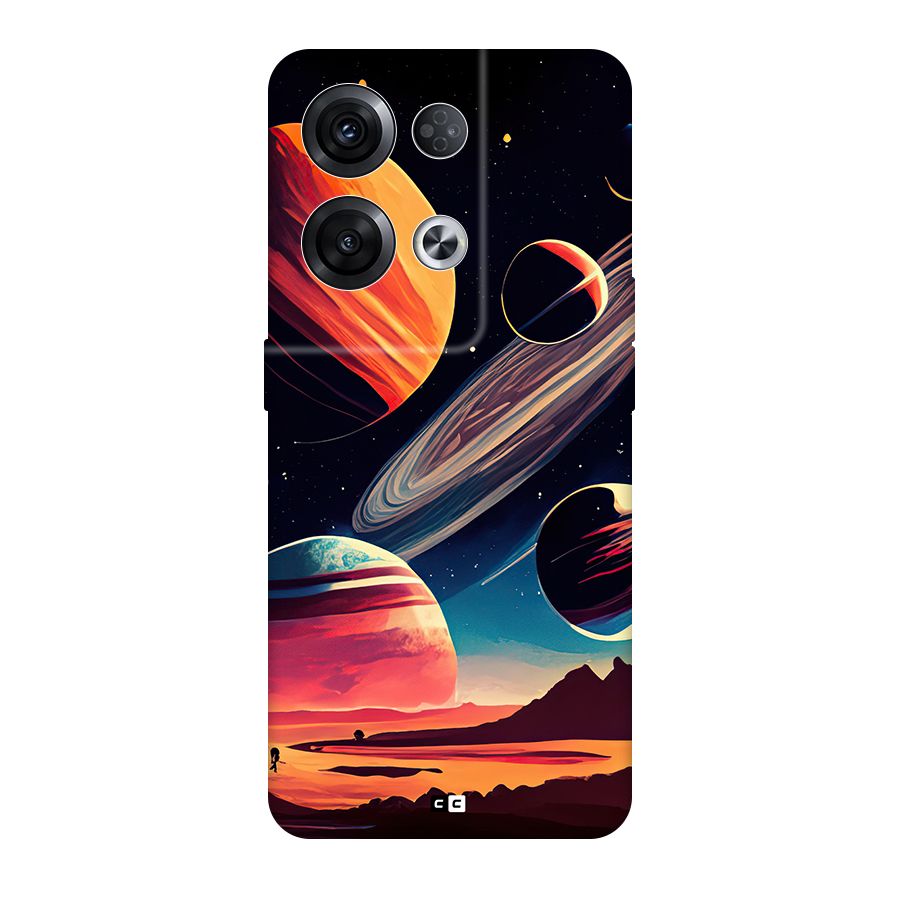Space Planets Back Case for Oppo Reno8 Pro 5G
