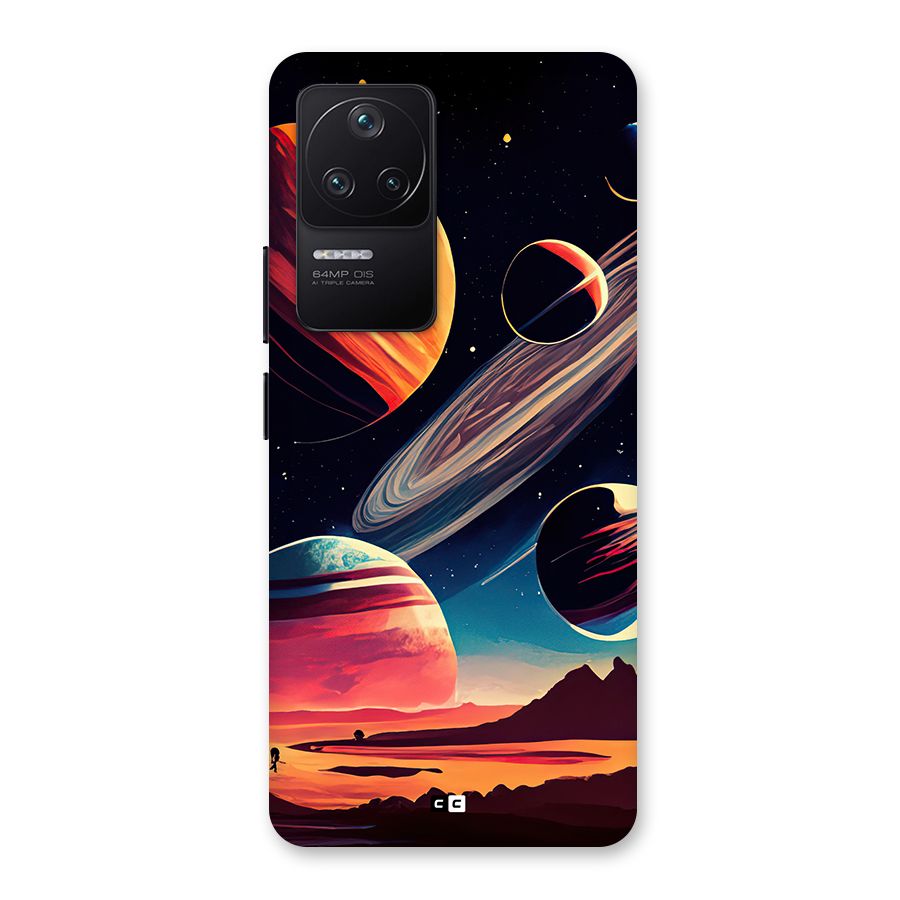 Space Planets Back Case for Poco F4 5G