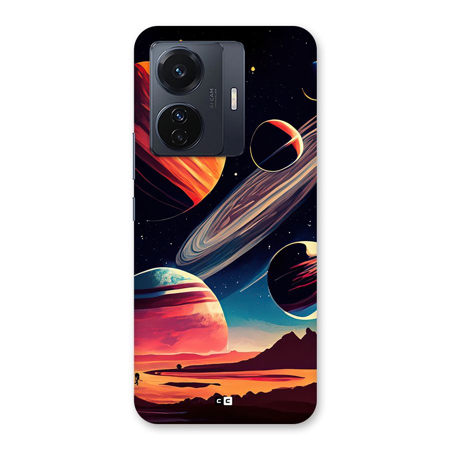 Space Planets Back Case for Vivo T1 Pro