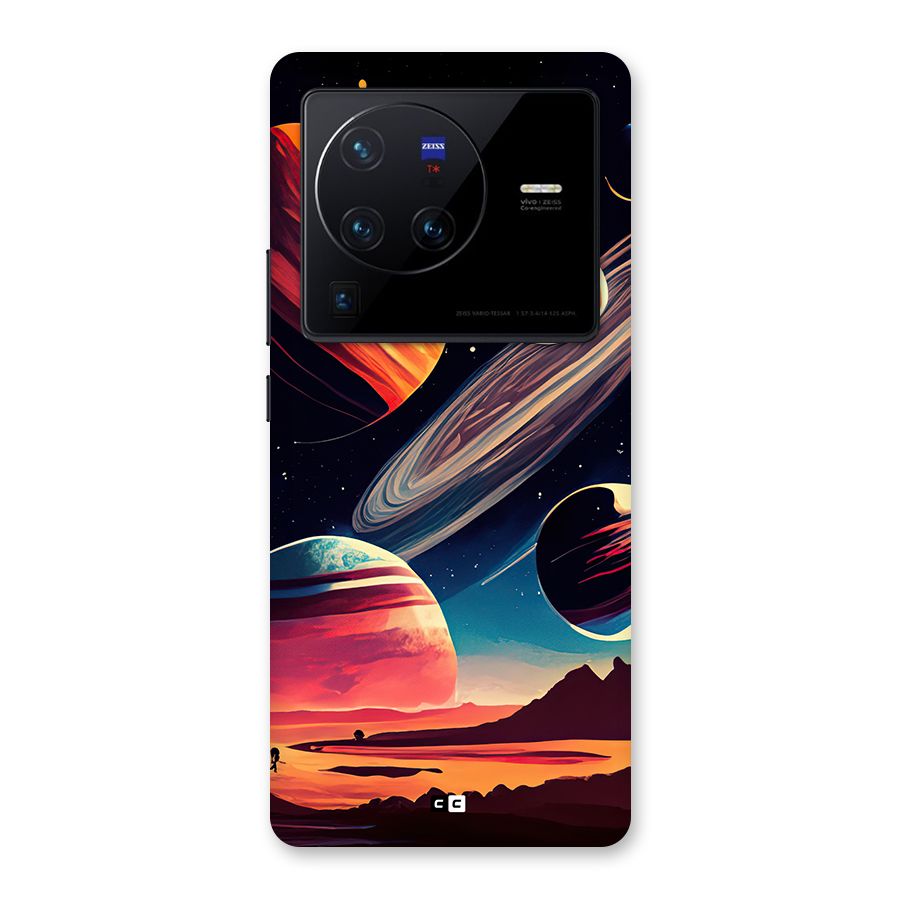 Space Planets Back Case for Vivo X80 Pro
