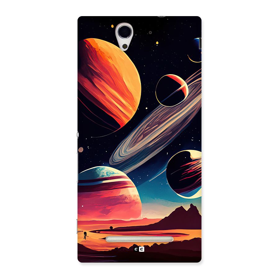 Space Planets Back Case for Xperia C3