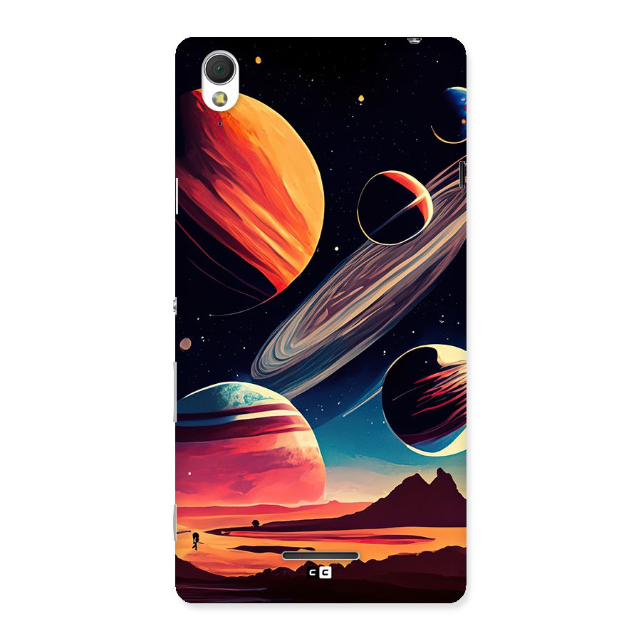 Space Planets Back Case for Xperia T3