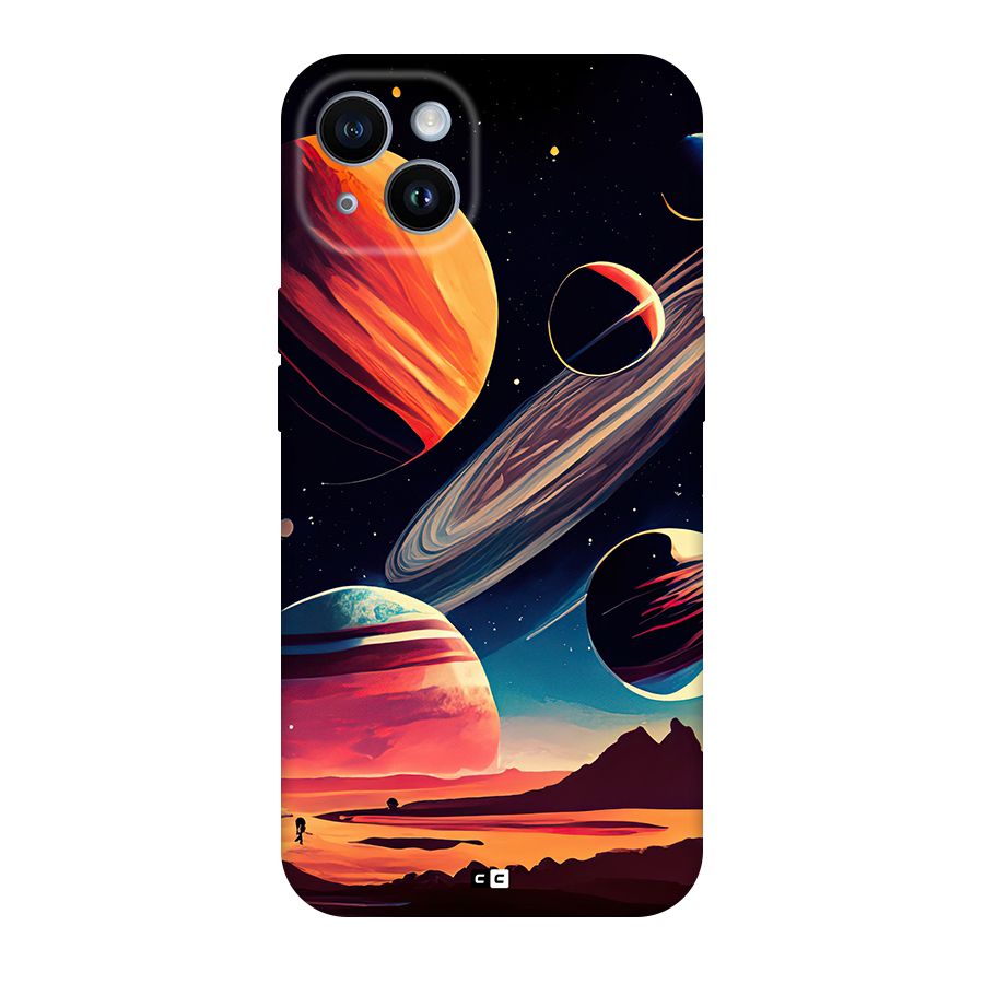 Space Planets Back Case for iPhone 14