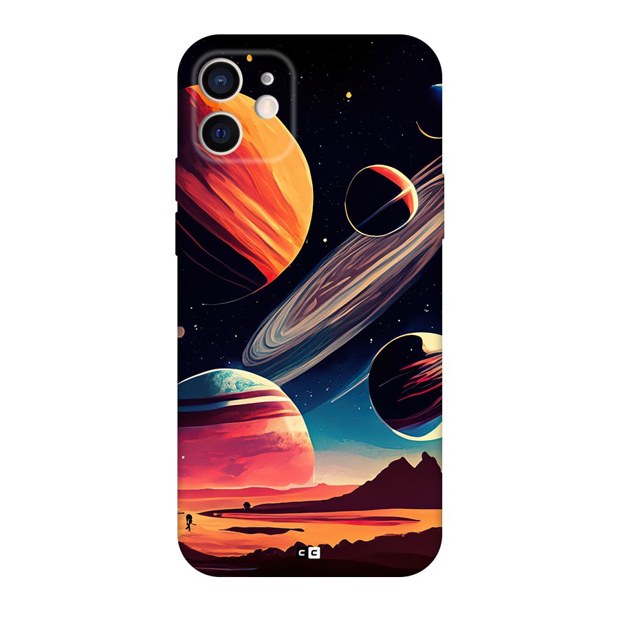 Space Planets Back Case for iPhone 12