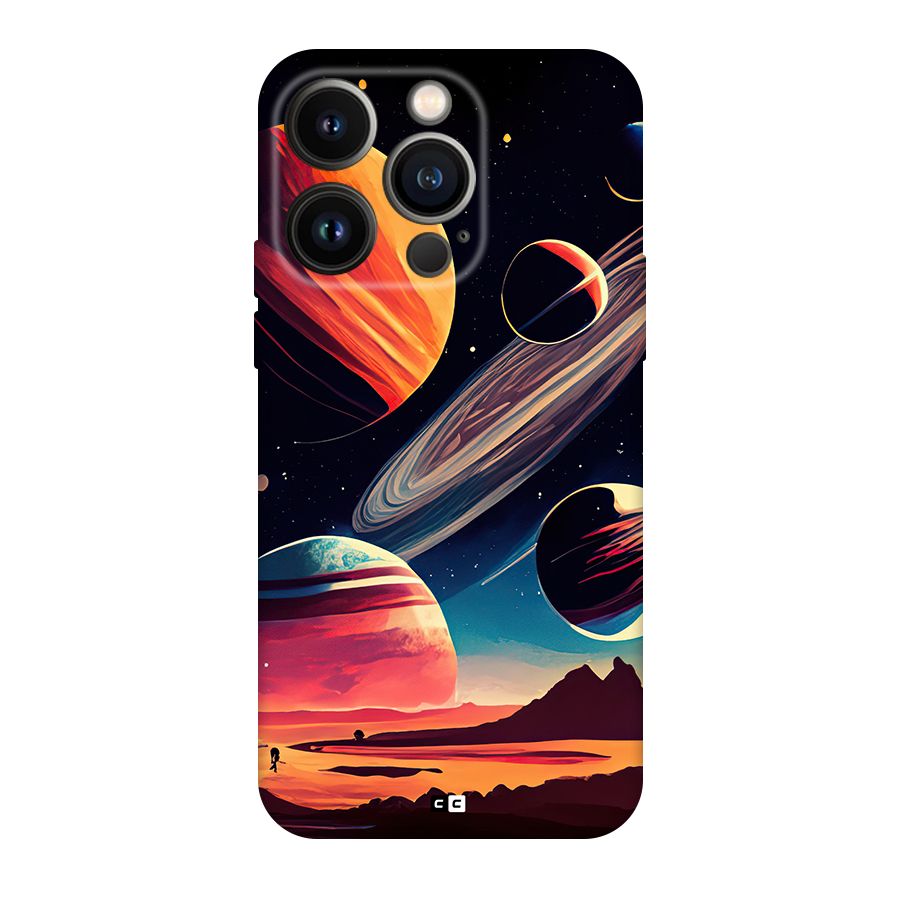 Space Planets Back Case for iPhone 14 Pro