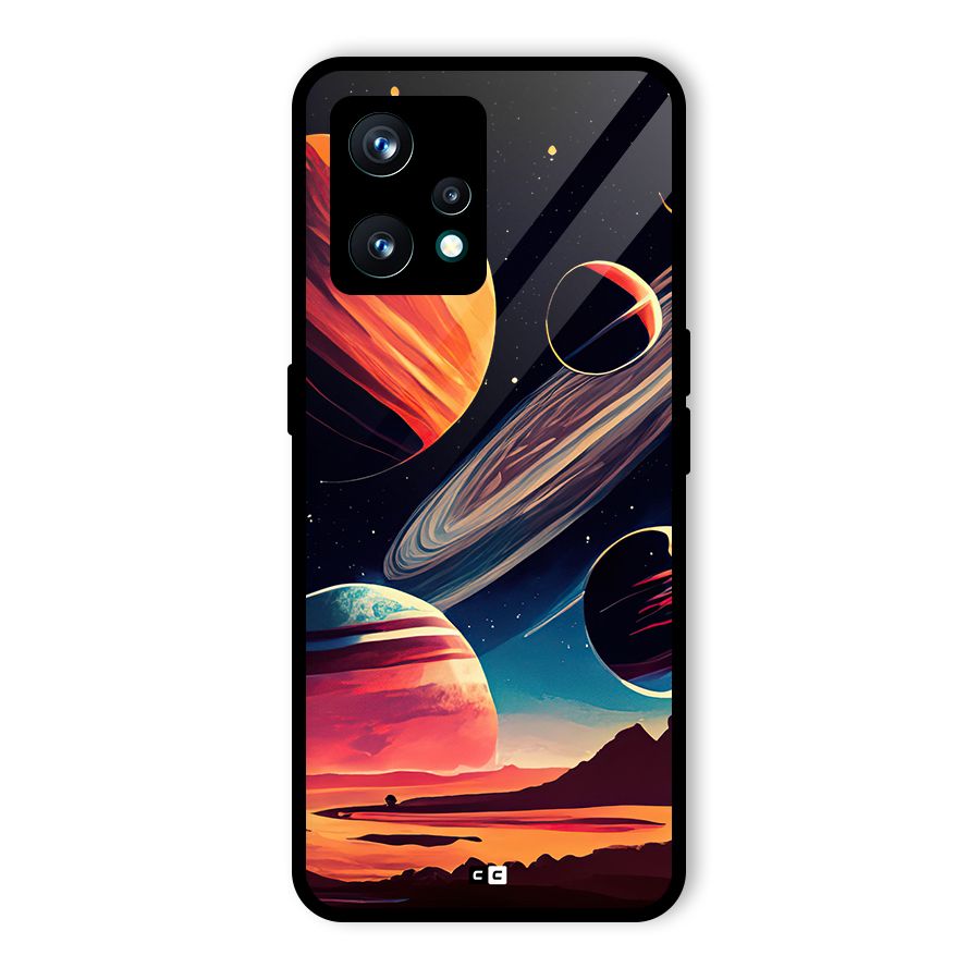 Space Planets Glass Back Case for Realme 9 Pro Plus 5G