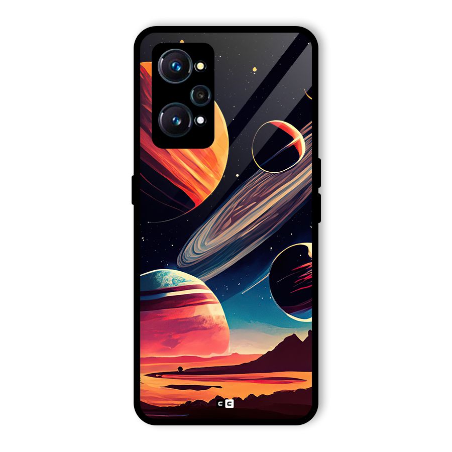Space Planets Glass Back Case for Realme GT Neo2