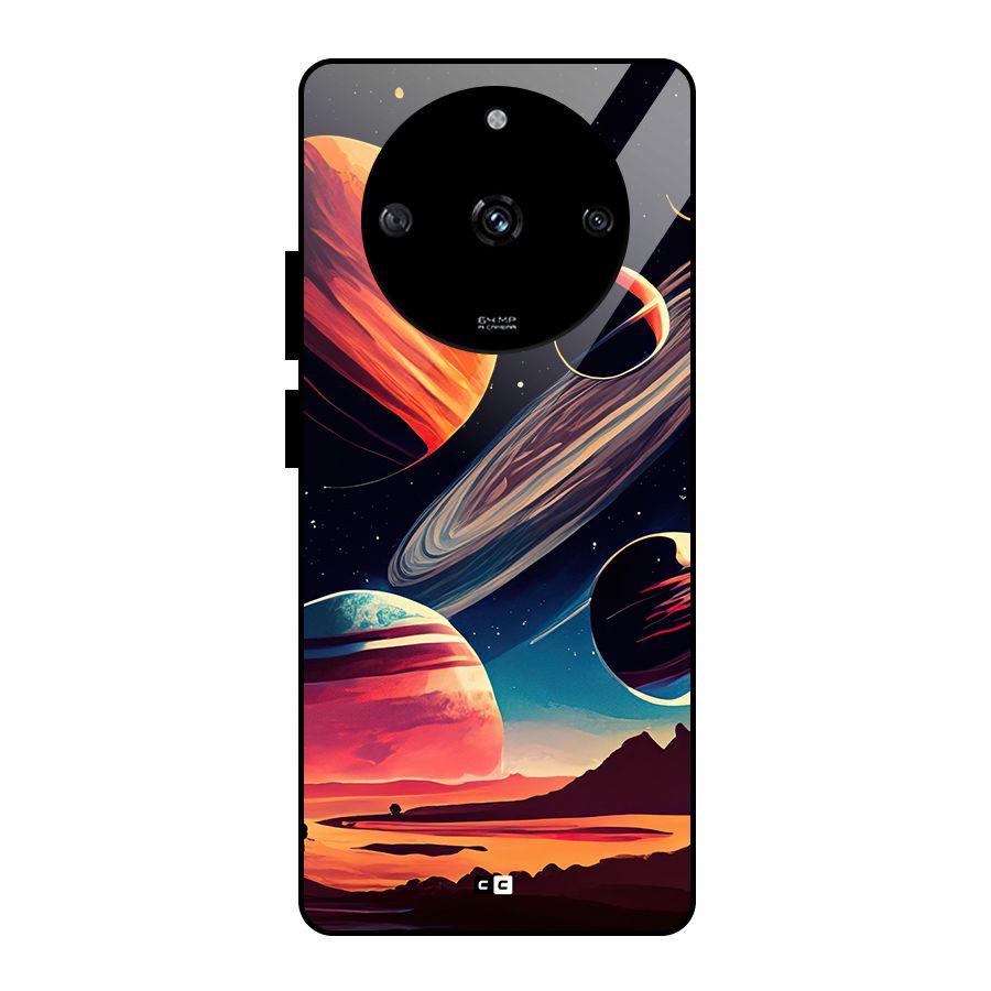 Space Planets Glass Back Case for Realme Narzo 60 5G