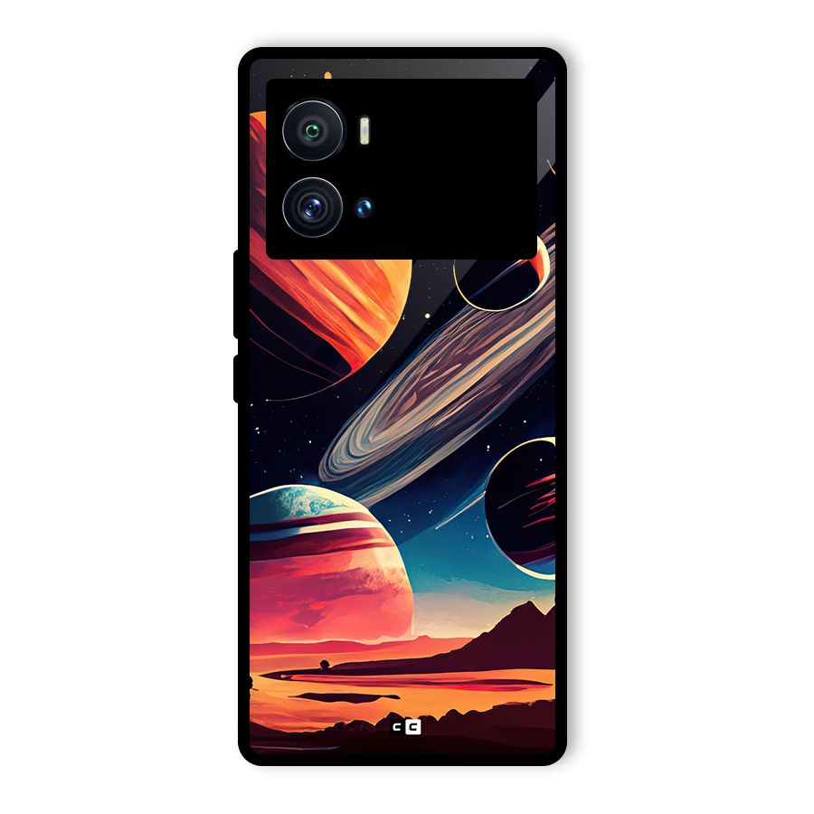 Space Planets Glass Back Case for Vivo iQOO 9 Pro