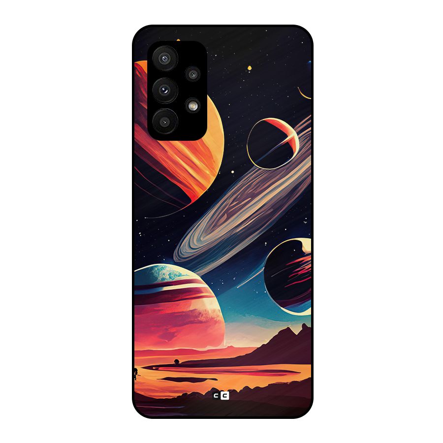 Space Planets Metal Back Case for Galaxy A23