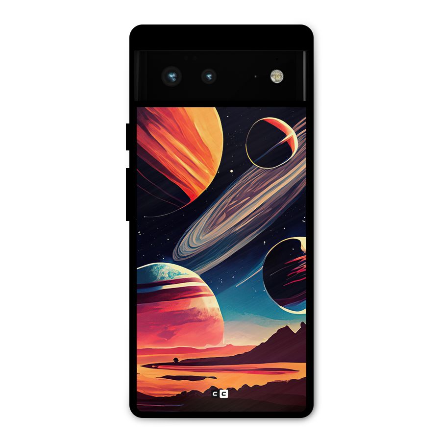 Space Planets Metal Back Case for Google Pixel 6