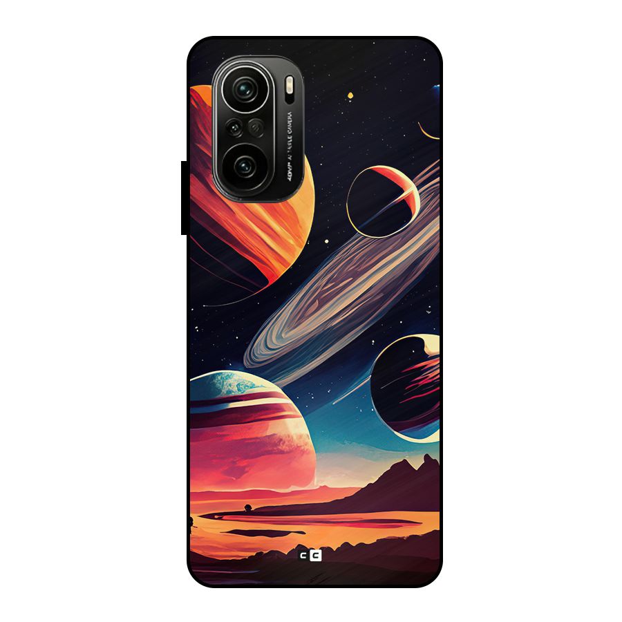 Space Planets Metal Back Case for Mi 11x