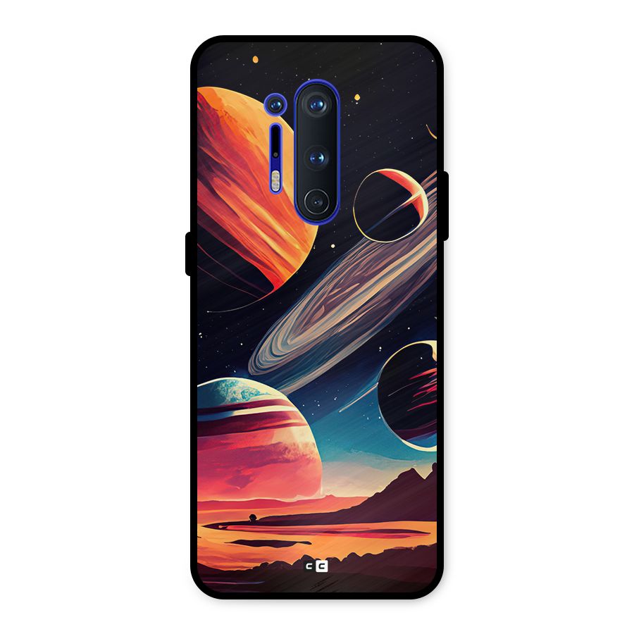 Space Planets Metal Back Case for OnePlus 8 Pro