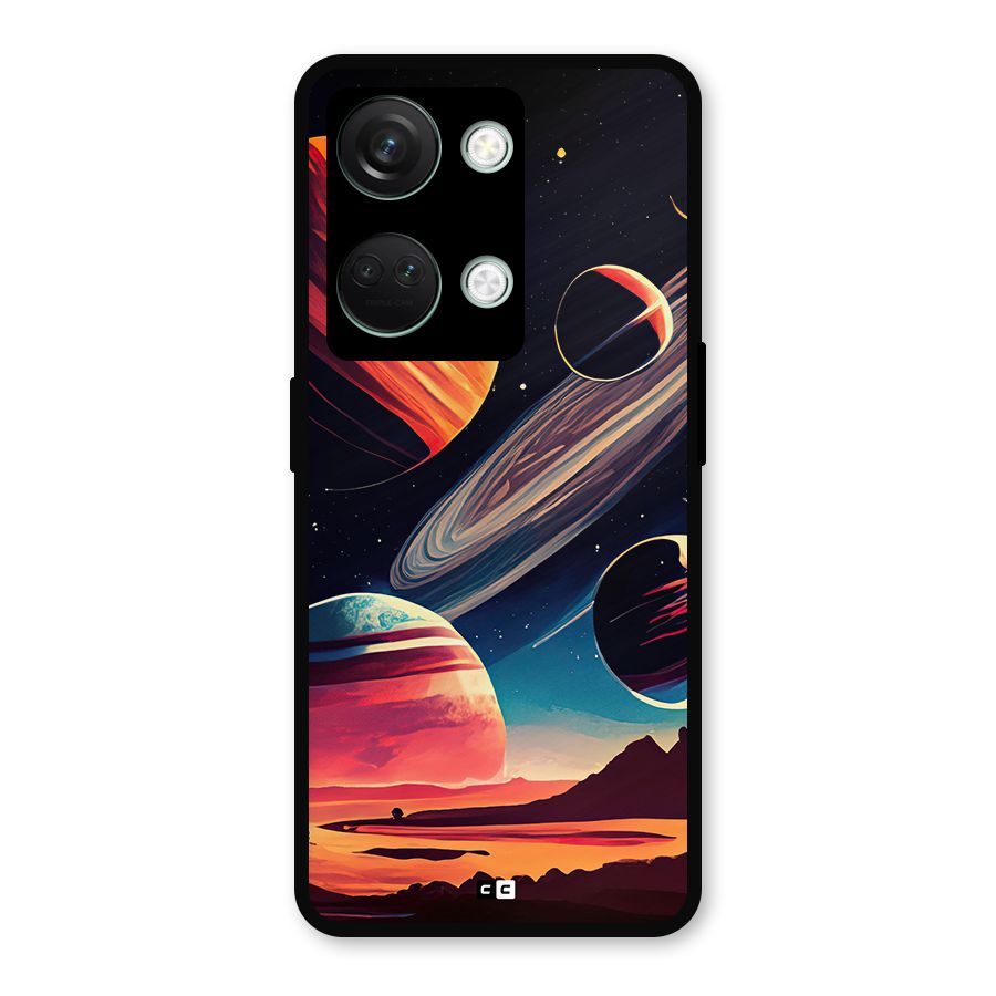 Space Planets Metal Back Case for OnePlus Nord 3