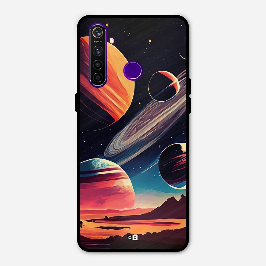 Space Planets Metal Back Case for Realme 5 Pro