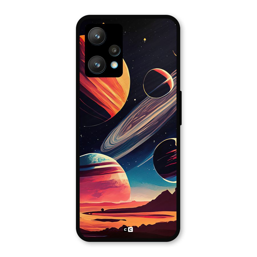 Space Planets Metal Back Case for Realme 9 Pro Plus 5G