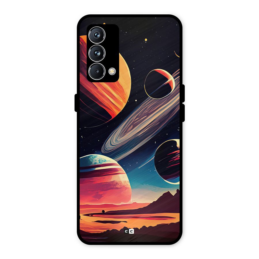 Space Planets Metal Back Case for Realme GT Master Edition