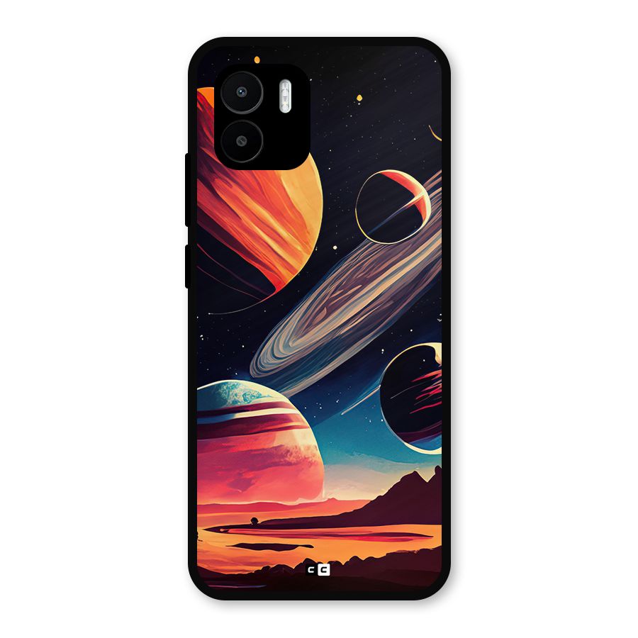 Space Planets Metal Back Case for Redmi A1