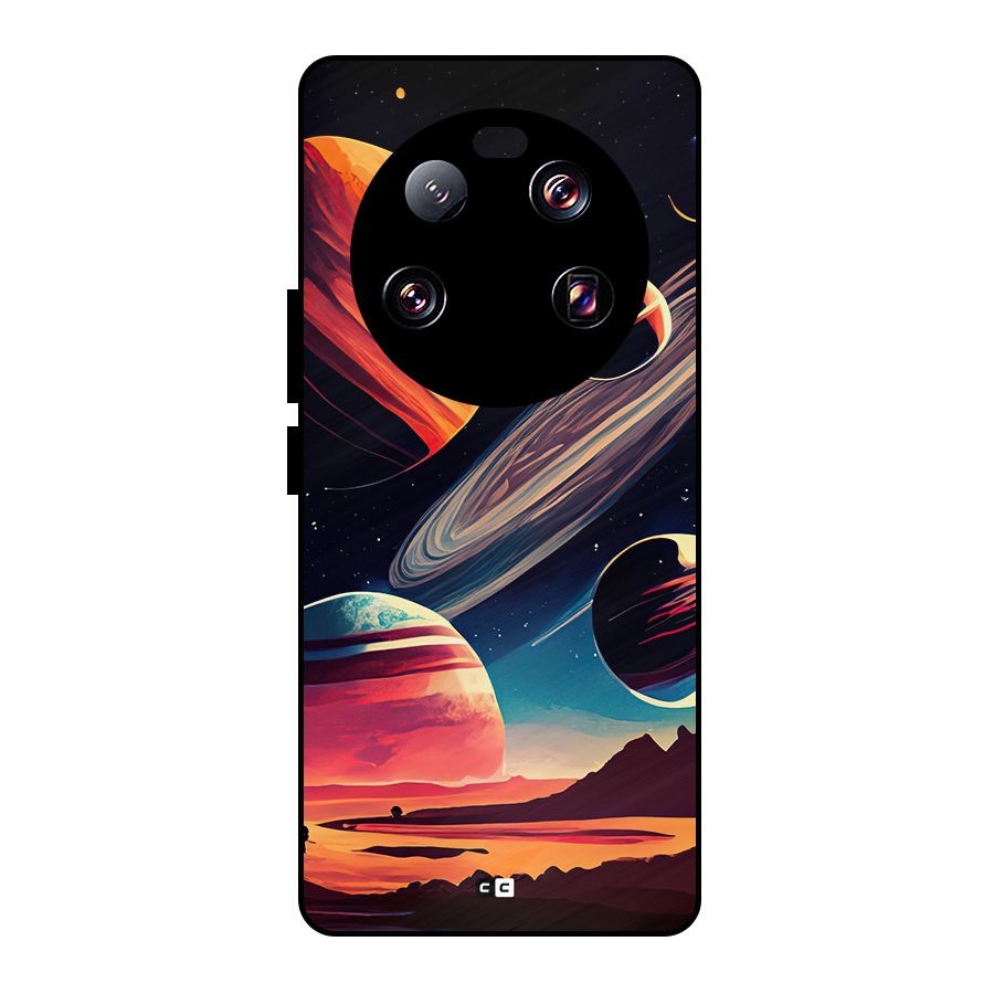 Space Planets Metal Back Case for Xiaomi 13 Ultra